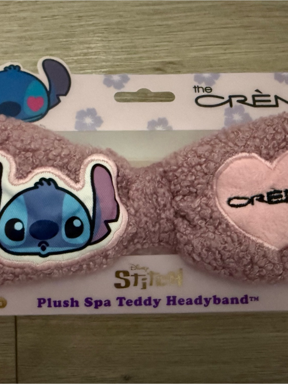 Disney Plush Spa Headband with Stitch Accent - Pink